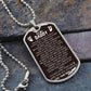 Daddy Dog Tag From Angel Baby- Never Forget Military Chain (Silver) / No Jewelry Giftinum
