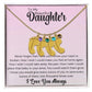 Daughter Baby Feet Necklace - Never forget that I love you. Jewelry Giftinum