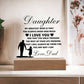 Daughter Love Dad Acrylic | My Greatest Wish JewelryGiftinum