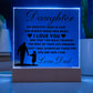 Daughter Love Dad Acrylic | My Greatest Wish Jewelry Giftinum