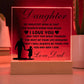 Daughter Love Dad Acrylic | My Greatest Wish Jewelry Giftinum