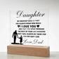 Daughter Love Dad Acrylic | My Greatest Wish Jewelry Giftinum