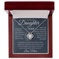 Daughter Love knot necklace JewelryGiftinum