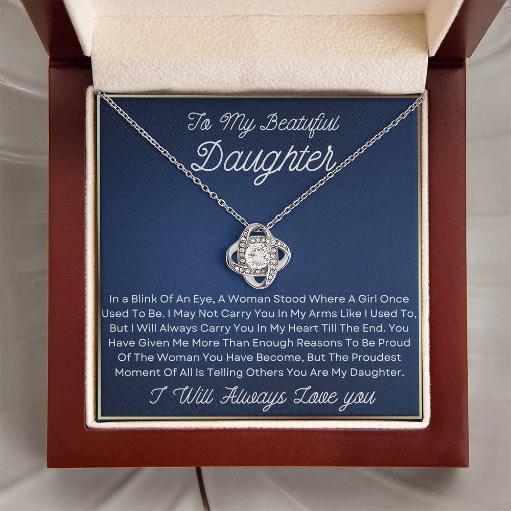 Daughter Necklace - In a blink of an eye JewelryGiftinum