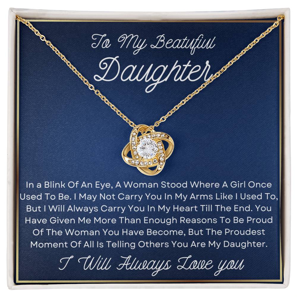 Daughter Necklace - In a blink of an eye JewelryGiftinum