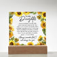 Daughter Sunflower acrylic plaque JewelryGiftinum