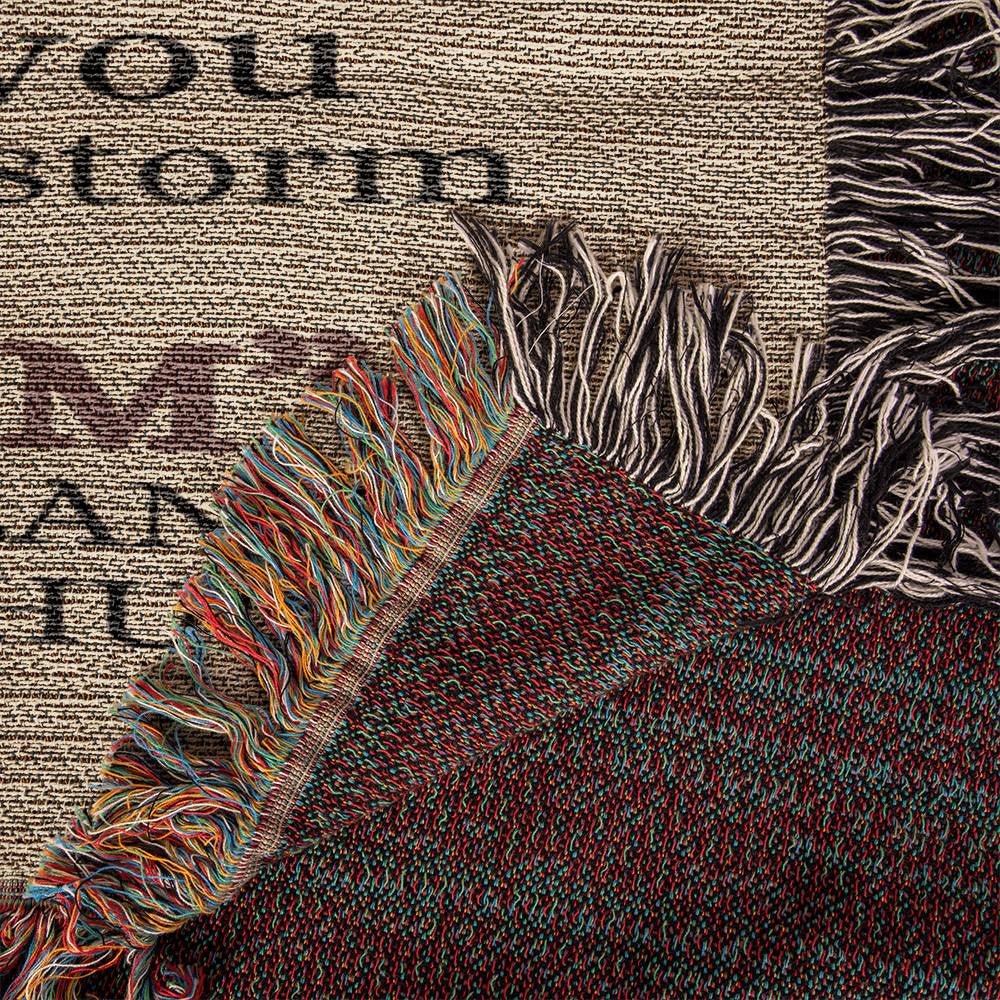 Daughter’s Strength Woven Blanket – A cherished symbol of love and resilience. Blankets Giftinum