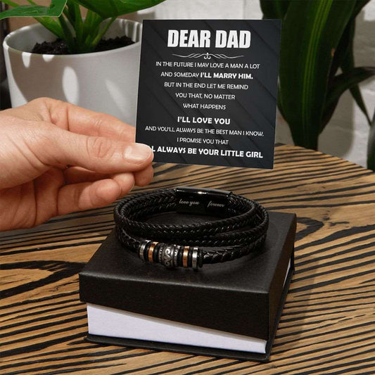 Dear Dad - The Best Man Bracelett - Premium Jewelry - Just $44.95! Shop now at Giftinum