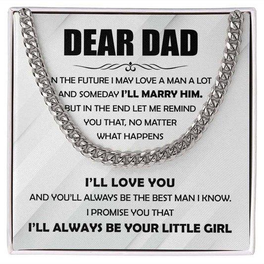 Dear Dad - The Best Man Cuban Link Chain JewelryGiftinum