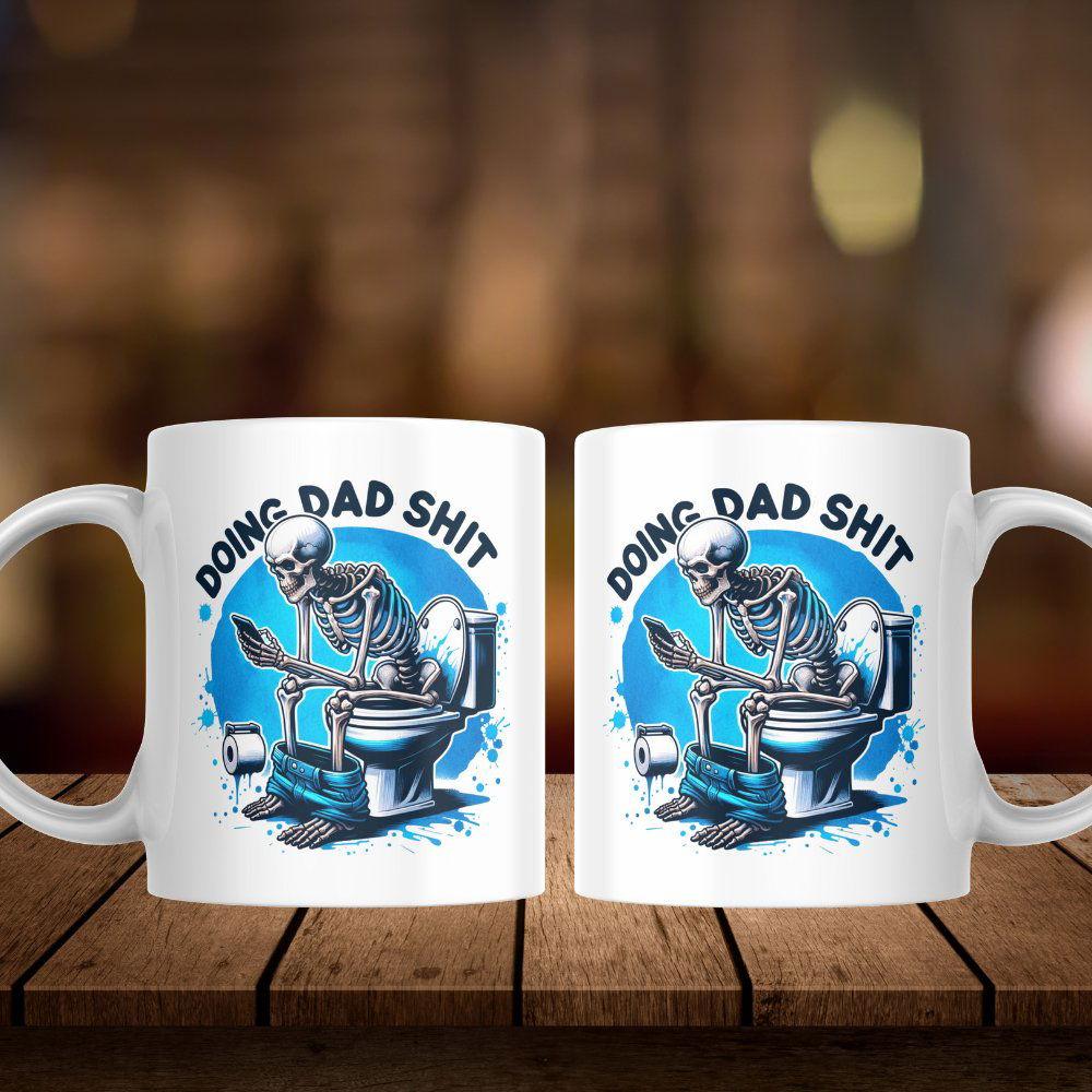 Doing Dad 💩 11 oz Mug Front/Back Giftinum