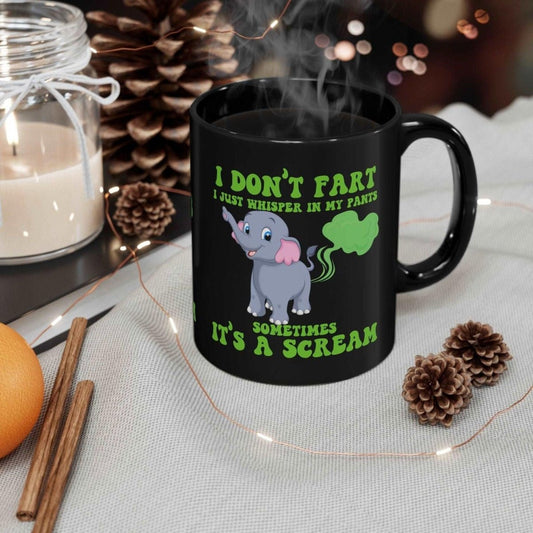 Elephant I Don't Fart 11 oz Mug MugGiftinum