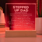 Engraved Stepped up dad Acrylic Plaque - Giftinum