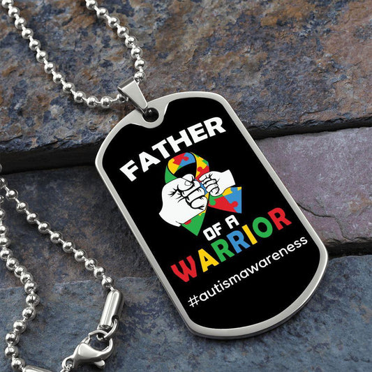 Father of a Warrior Necklace JewelryGiftinum