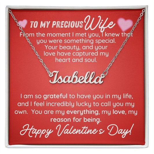 From the moment I met you Valentine personalized name necklace JewelryGiftinum