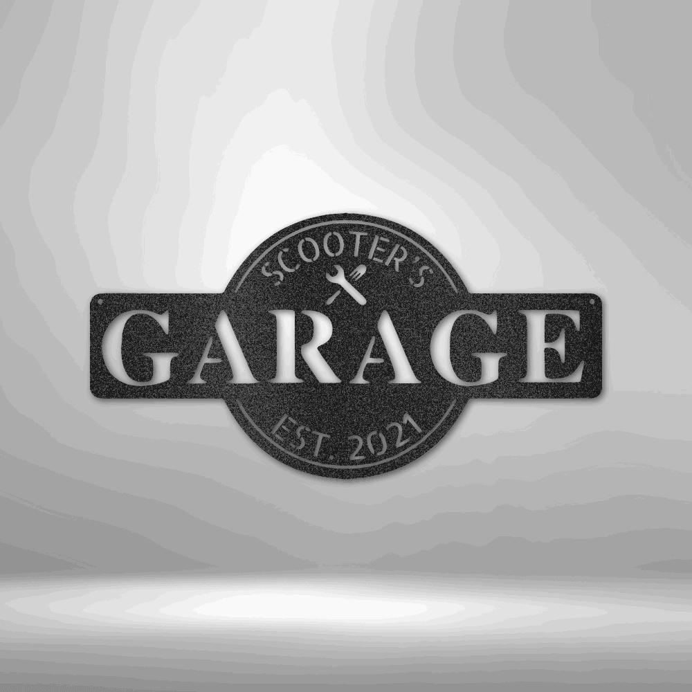 Garage Monogram - Metal Sign Steel Sign Giftinum