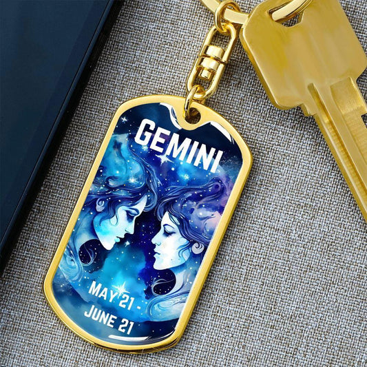 Gemini Keychain JewelryGiftinum