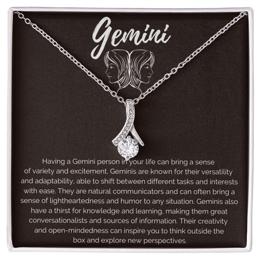 Gemini Zodiac Birthday Necklace - Premium Jewelry - Just $119.95! Shop now at Giftinum
