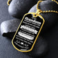 Grandson Dog Tag Necklace - Keep me in your heart Military Chain (Silver) / No Jewelry Giftinum