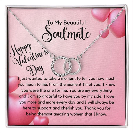 How much you mean to me Valentine's Soulmate Necklace JewelryGiftinum