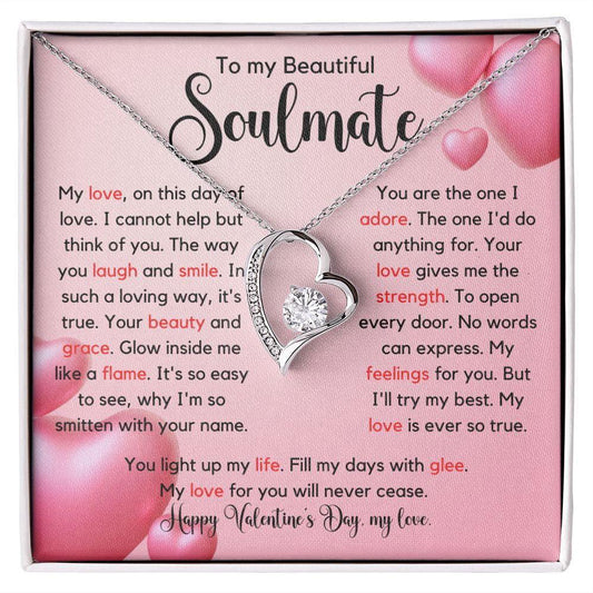 I cannot help to think of you Valentine's Soulmate Necklace JewelryGiftinum