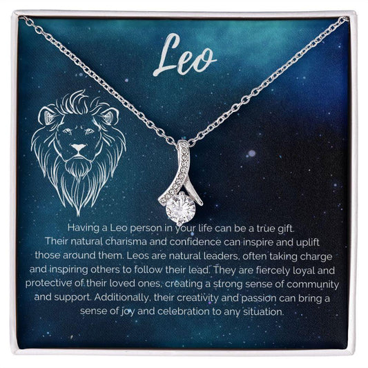 Leo Zodiac Birthday Necklace JewelryGiftinum