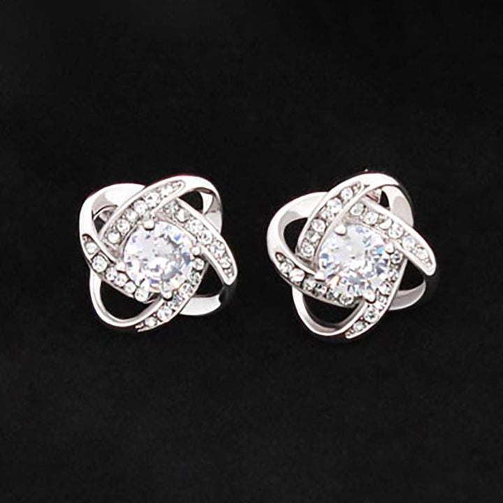 Love Knot Stud Earrings - Premium Jewelry - Just $29.95! Shop now at Giftinum