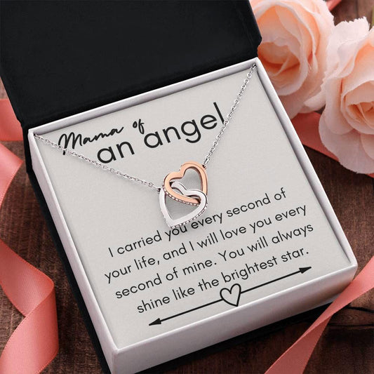 Mama of an Angel Polished Stainless Steel & Rose Gold Finish / Standard Box Jewelry Giftinum