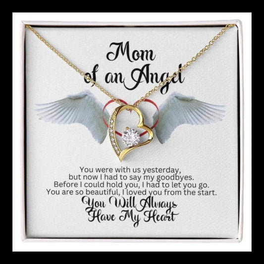 Mama of an Angel Necklace - You were with us yesterday JewelryGiftinum