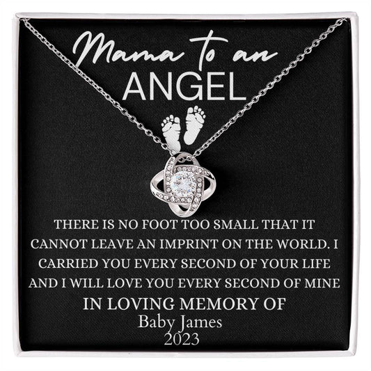 Mama to an angel - Love knot necklace - Premium Jewelry - Just $59.95! Shop now at Giftinum