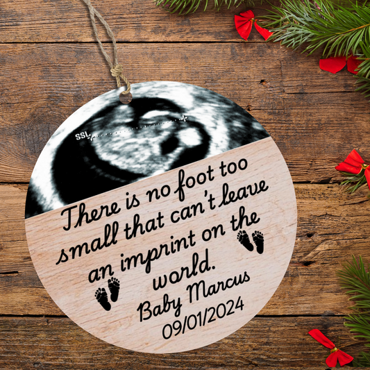 Personalized Miscarriage Baby Loss Wood Ornament