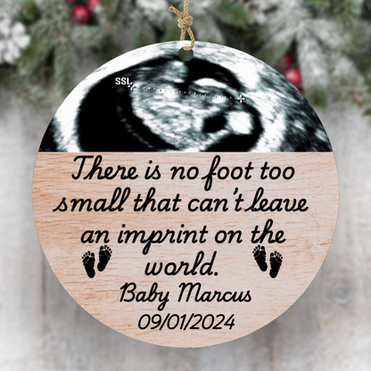 Personalized Miscarriage Baby Loss Wood Ornament