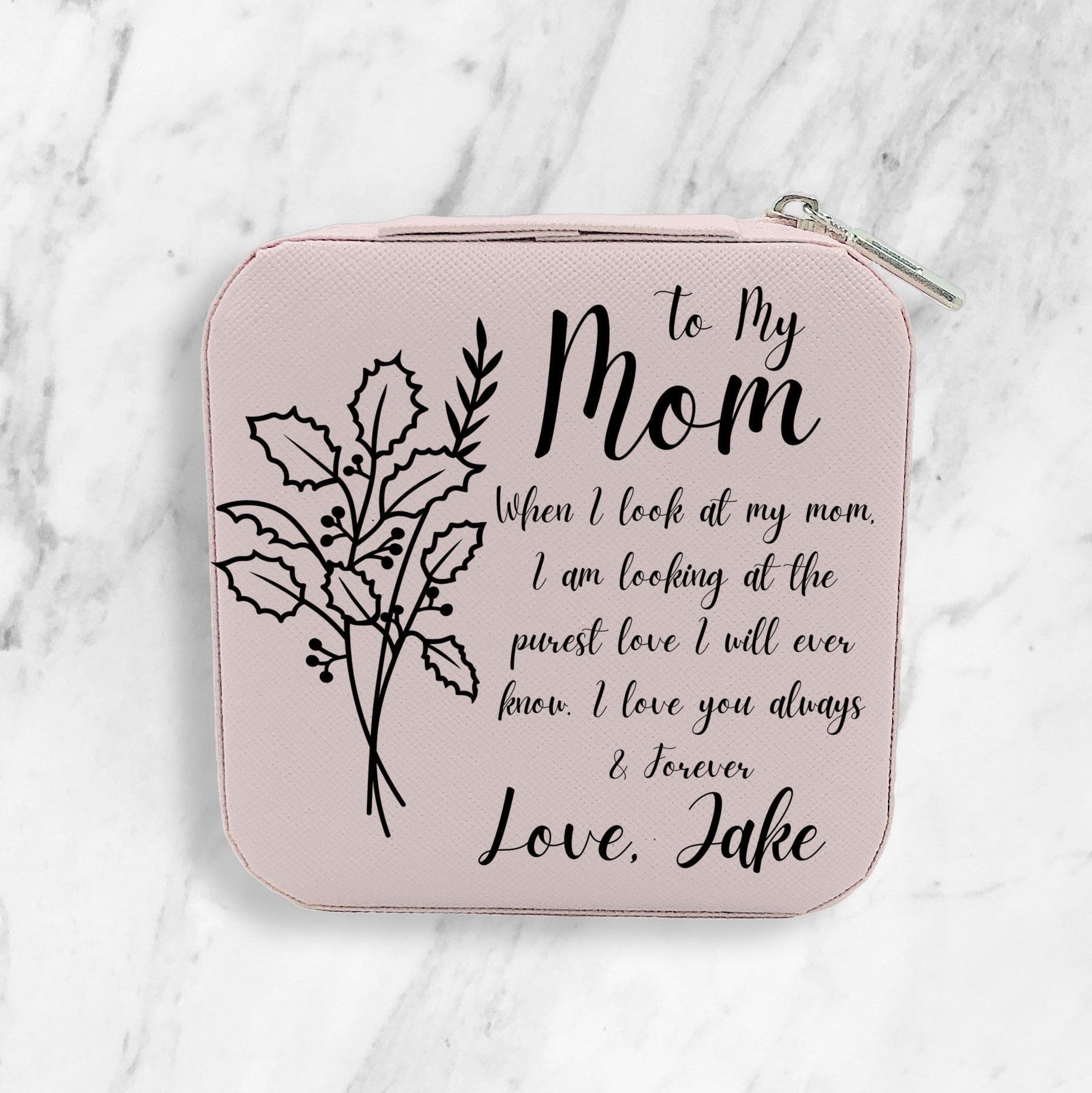 Mom Birth flower Jewelry Box - Premium Jewelry Boxes - Just $31.95! Shop now at Giftinum