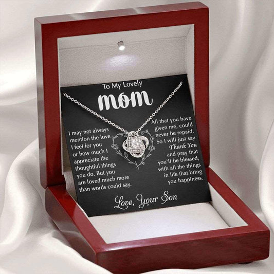 Mom Necklace - I Appreciate The Thoughtful Things You Do JewelryGiftinum