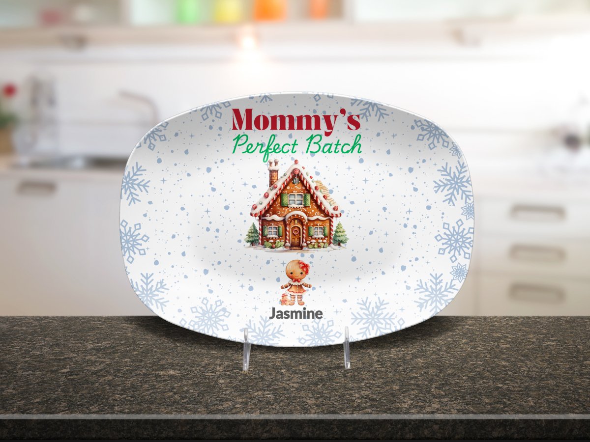 Mommy's Perfect Batch Christmas Platter Platter Giftinum