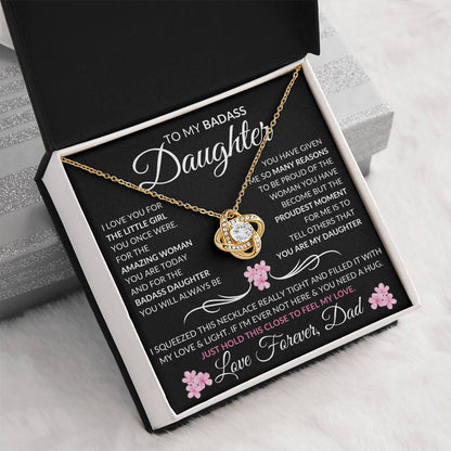 My Badass Daughter Necklace | Love you for the little girl JewelryGiftinum