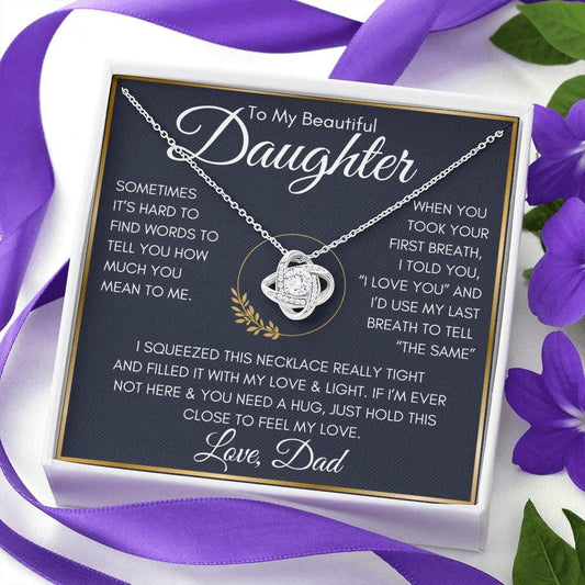 My Beautiful Daughter From Dad - Hard to find words JewelryGiftinum