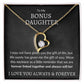 My Bonus Daughter Forever Love Necklace | Gift of Life Jewelry Giftinum