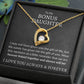 My Bonus Daughter Forever Love Necklace | Gift of Life Jewelry Giftinum