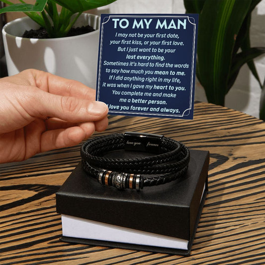 My Man - First Kiss First Love Bracelet - Premium Jewelry - Just $44.95! Shop now at Giftinum