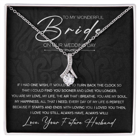 My Wonderful Bride Necklace - Premium Jewelry - Just $59.95! Shop now at Giftinum