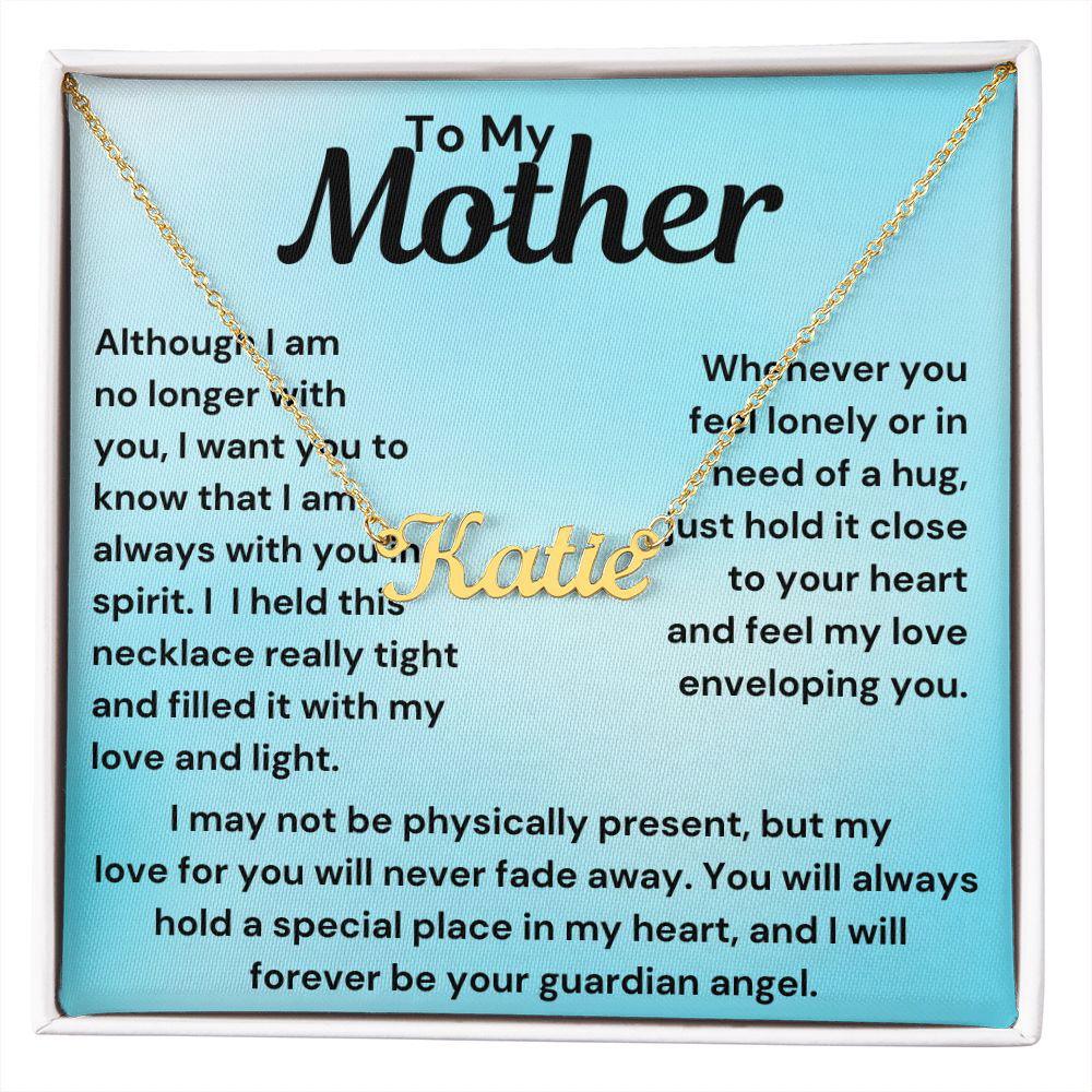 name necklace 2 18k Yellow Gold Finish / Standard Box Jewelry Giftinum