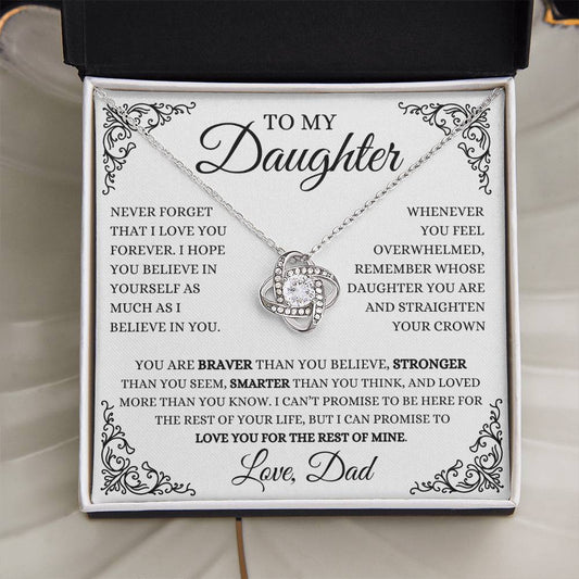 Never Forget - Daughter Necklace - Premium Jewelry - Just $59.95! Shop now at Giftinum