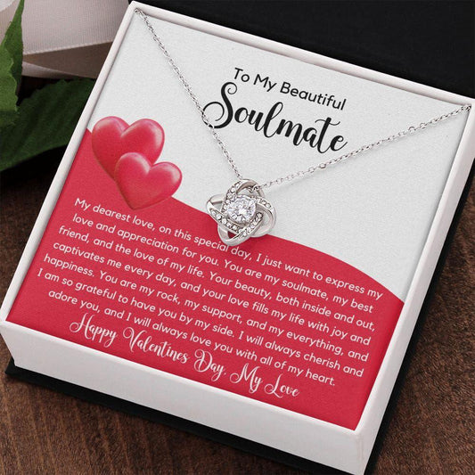 On this special day Valentine's Soulmate Necklace JewelryGiftinum