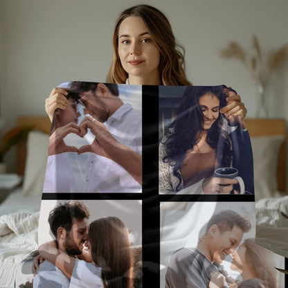 Personalized Couple Photo Blanket Blankets Giftinum