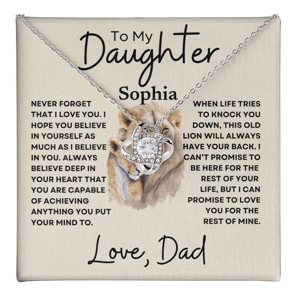 Personalized Daughter Necklace - Never Forget Giftinum