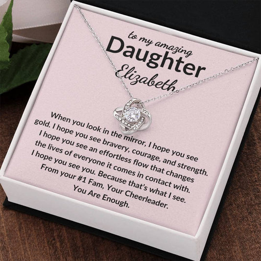 Personalized Daughter Necklace - See Gold Jewelry Giftinum