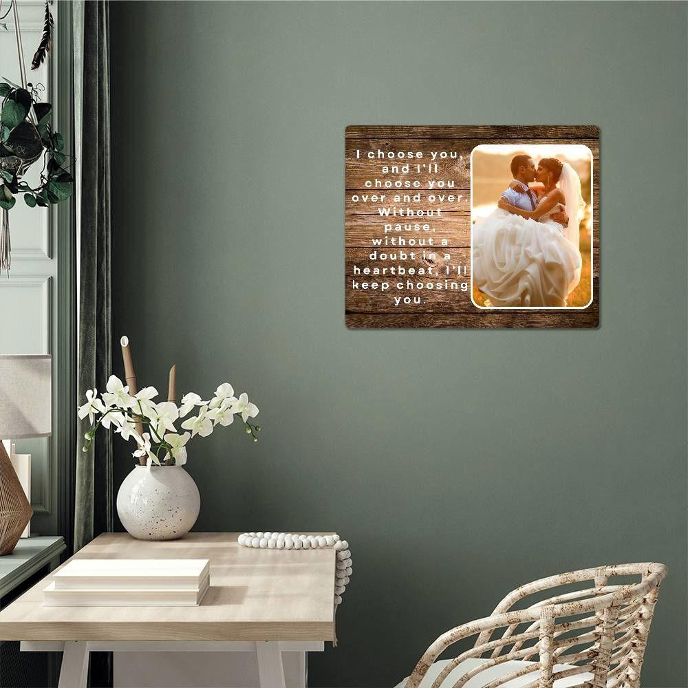 Personalized I choose you Metal art print JewelryGiftinum