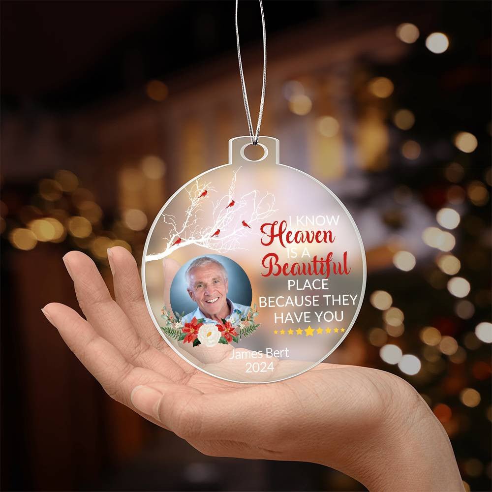 Personalized Memorial Loss Acrylic Ornament Giftinum