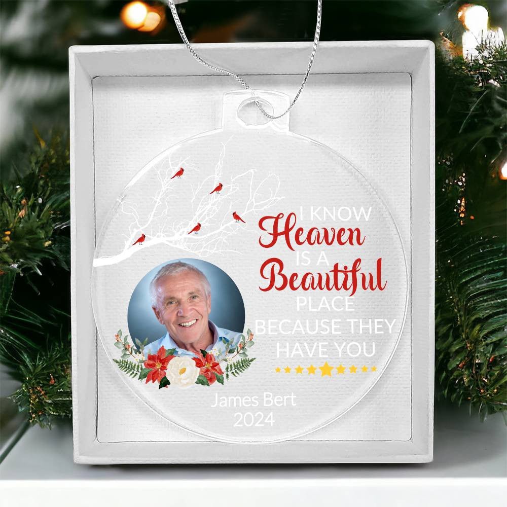 Personalized Memorial Loss Acrylic Ornament Giftinum