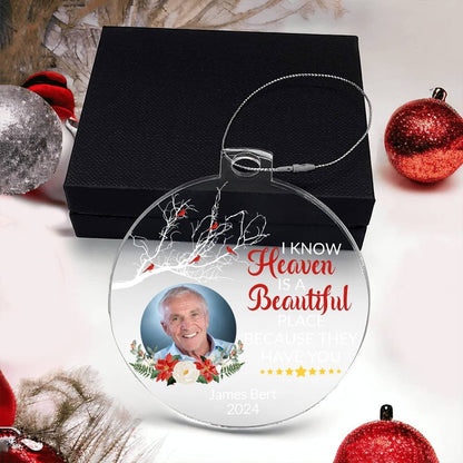 Personalized Memorial Loss Acrylic Ornament Giftinum